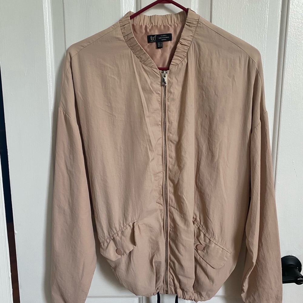 ZARA trf collection beige jacket